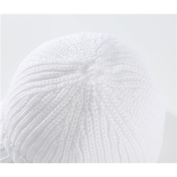 Men's Winter Hat Thick Knit Beanie Cap White - Picture 7 of 7